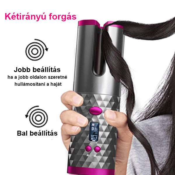 Akku hajhenger automatikus hajformázó