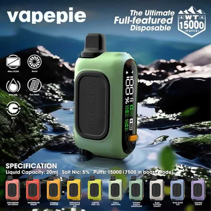 🔥Vapepie RO 15000 PUFFS - 10 smaków (Ograniczona dostępność! ⏳)