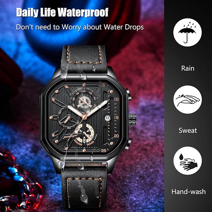 ⌚Relógio de quartzo à prova de água para homem