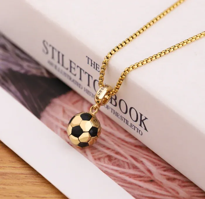 Colier cu nume personalizat fotbal