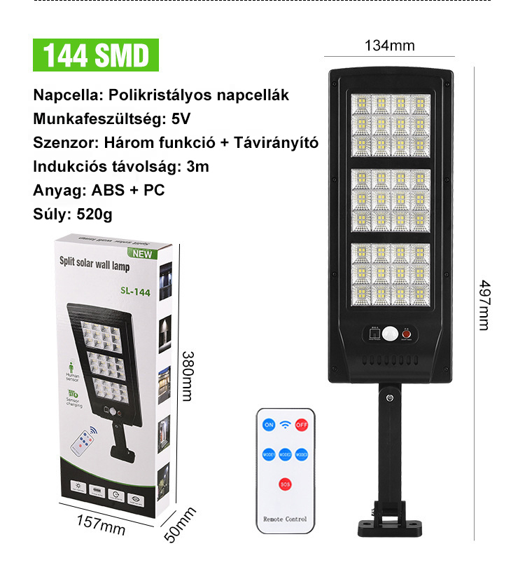 🌟800W Solar utcai lámpák kültéri vízálló ,6000K & INGYENES SZÁLLÍTÁS 