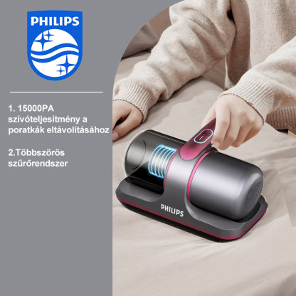 Philips otthoni UV sterilizáló vezeték nélküli poratkák eltávolítója