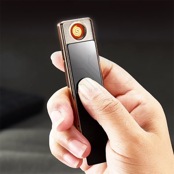 Szélálló USB ívöngyújtó - Exkluzív díszdobozban