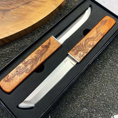 🐉Handmade Portable 2 In 1 Dragon and Phoenix Double Blades🐉🗡