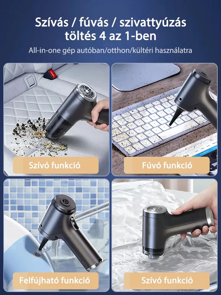 2023 Új, nagy teljesítményű akkumulátoros porszívó Multifunkcionális kézi porszívó