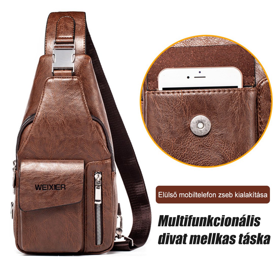 Alkalmi férfi egyetlen váll Messenger táska