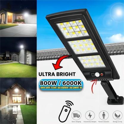 🌟800W Solar utcai lámpák kültéri vízálló ,6000K & INGYENES SZÁLLÍTÁS 
