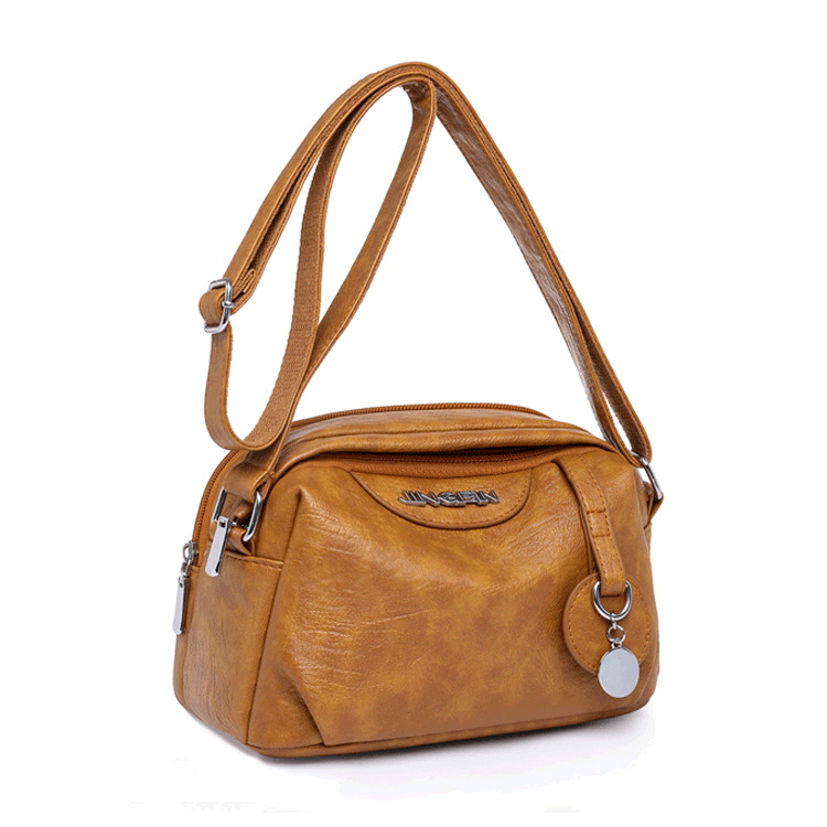 Női elegáns szögletes bőr táska