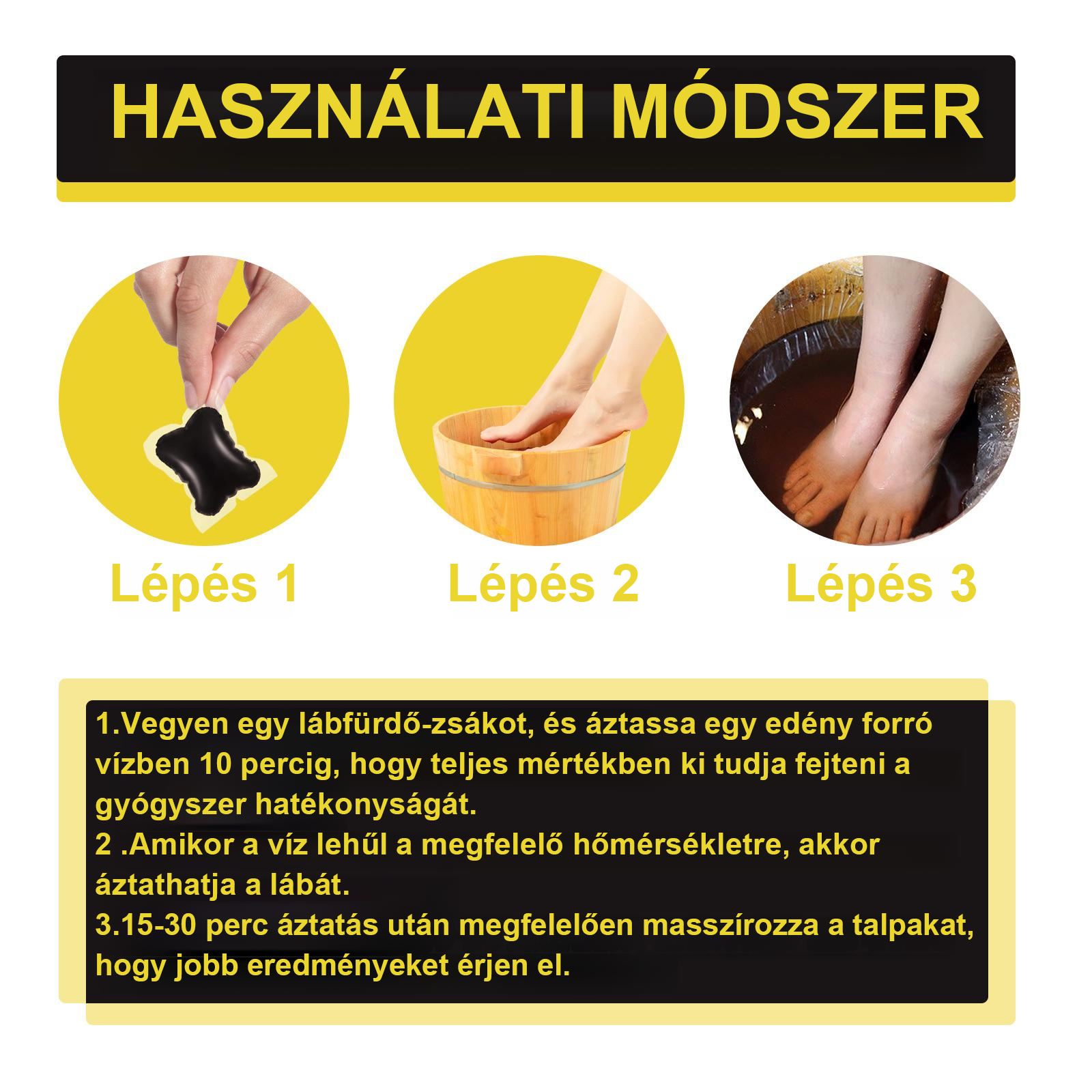 Herbális méregtelenítő lábfürdő golyók