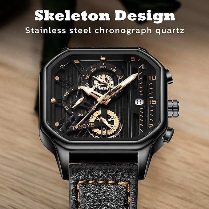 ⌚Relógio de quartzo à prova de água para homem