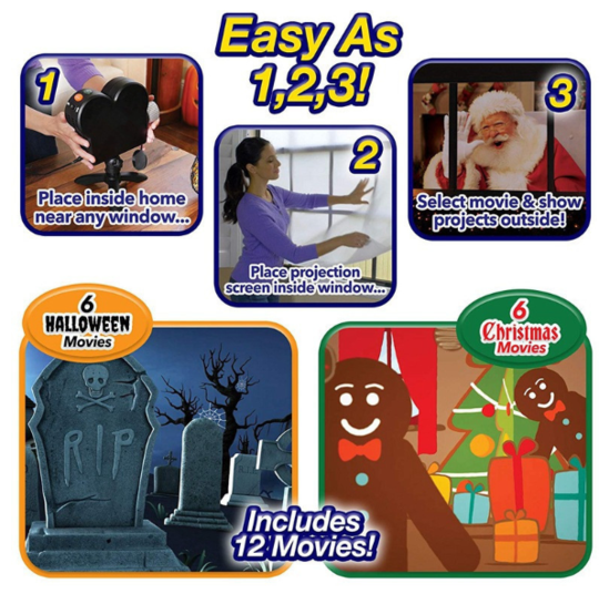 Halloween elővásárlás 50% OFF-Halloween Holografikus vetítés