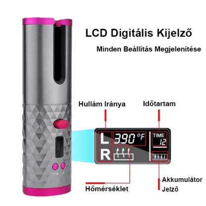 Akku hajhenger automatikus hajformázó
