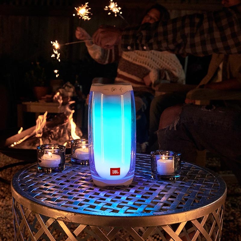 JBL Pulse 4 - Vízálló hordozható Bluetooth hangszóró fényshow-val