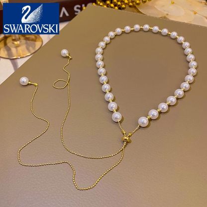 24K gold pearl necklace, European limited edition (handmade)