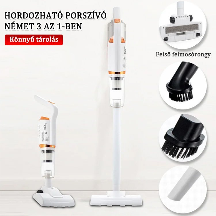 (Szőnyeggel tisztítható) Szuper német 3 az 1-ben kézi porszívó 2 év világméretű garanciával