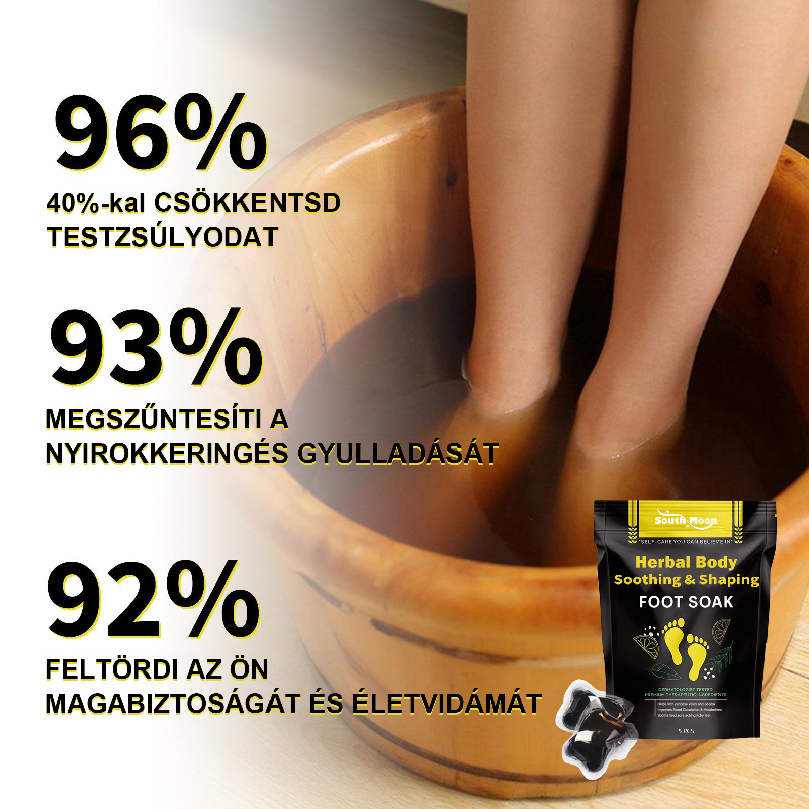 Herbális méregtelenítő lábfürdő golyók