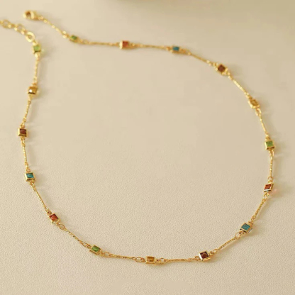 🎁 50% sleva na všechny produkty !💃Náhrdelník Elizabethe | Pozlaceno 18k zlatem🌟