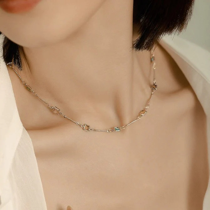 🎁 50% sleva na všechny produkty !💃Náhrdelník Elizabethe | Pozlaceno 18k zlatem🌟