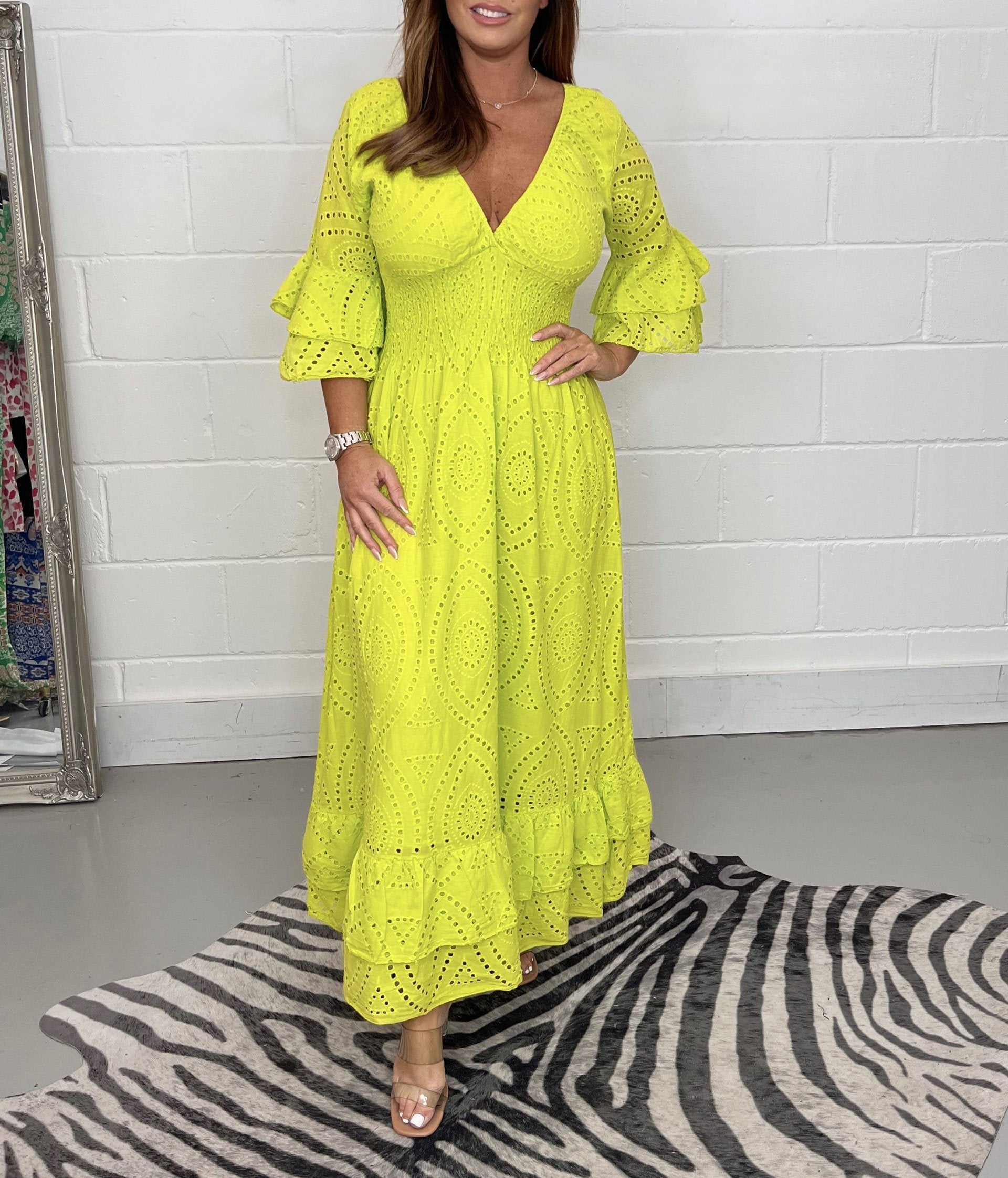 Loxi™ Embroidered Midi Dress
