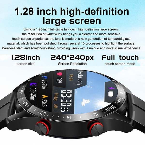 Multifunctional Casual Smart Watch with Bluetooth for Men/Women