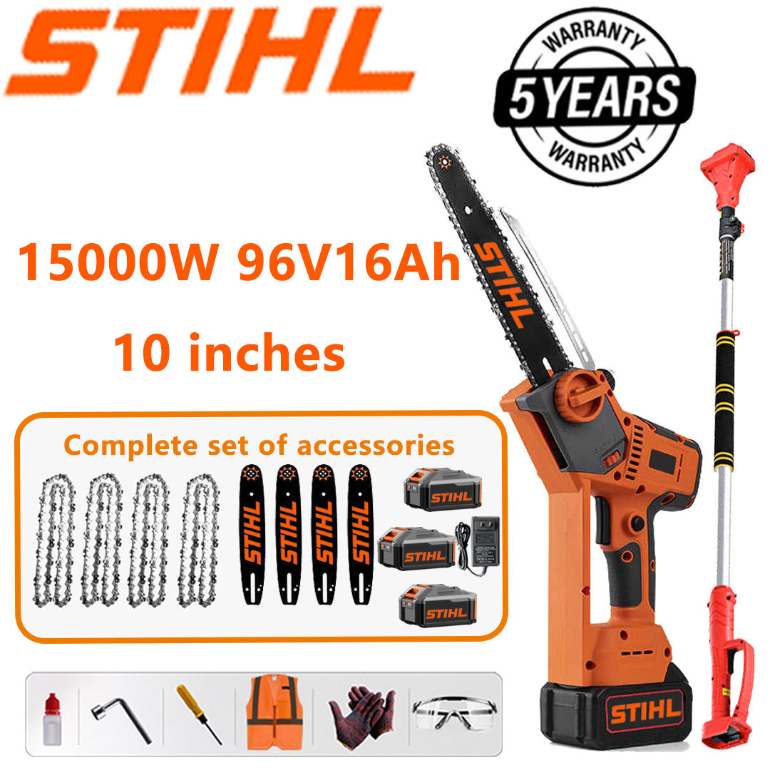 Teleszkópos láncfűrész STIHL 15000W lítium akkumulátoros hosszabbító rúddal