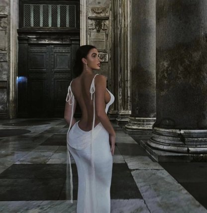 🔥 Serenity Backless Maxi Dress
