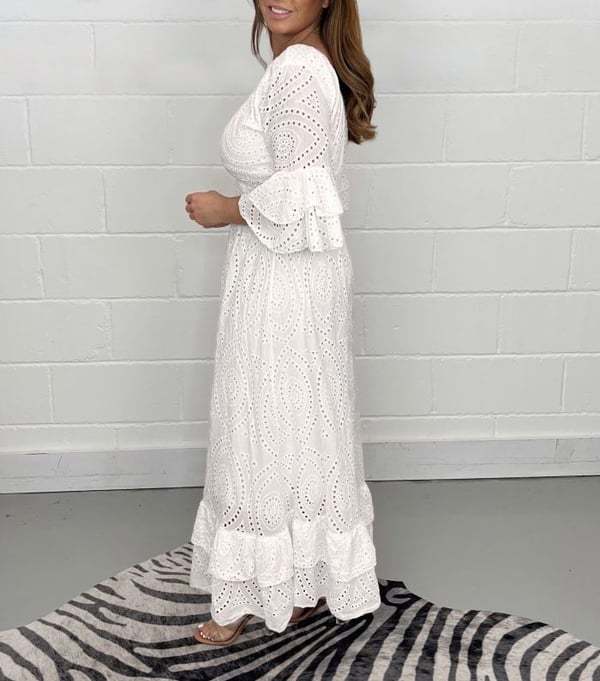Loxi™ Embroidered Midi Dress