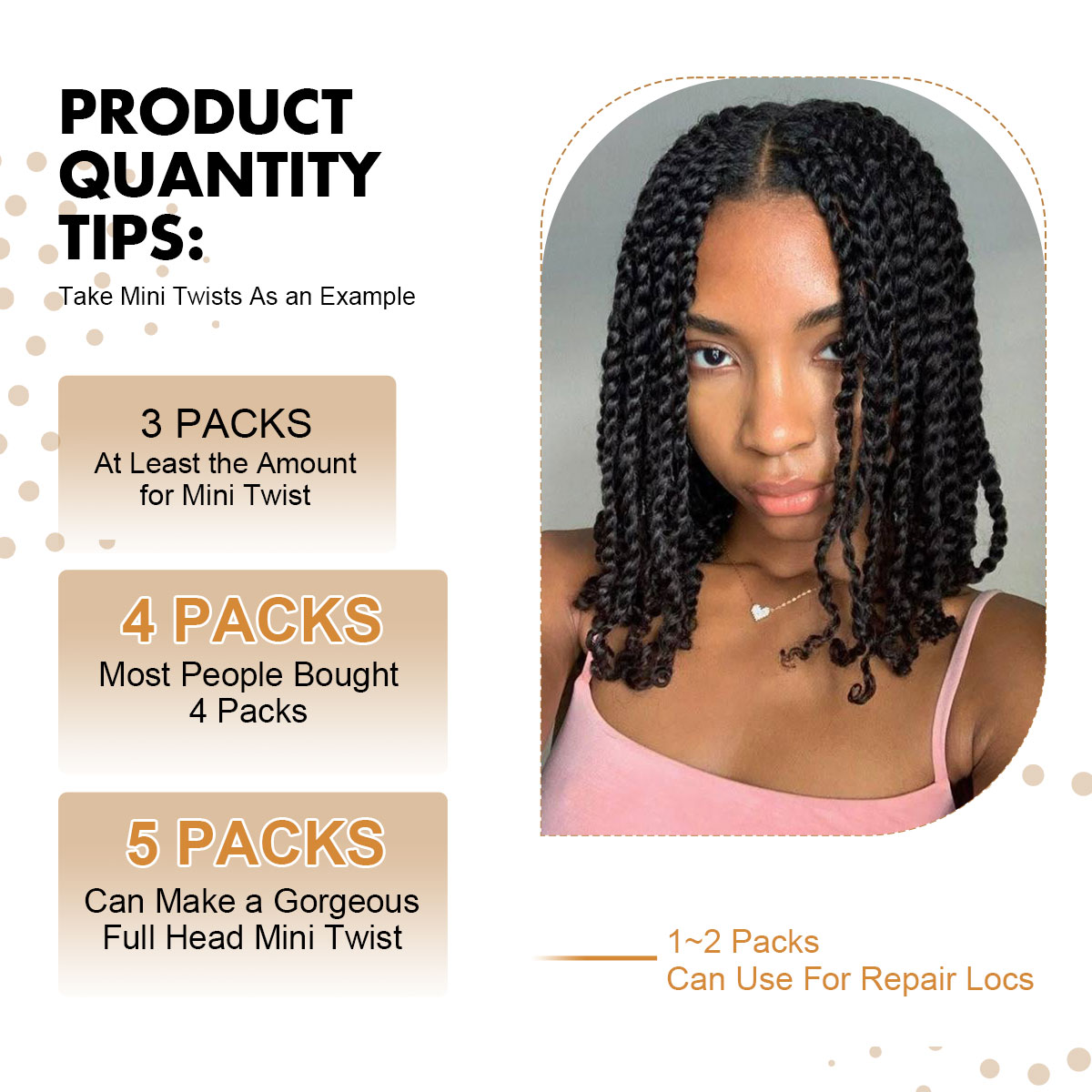 Vecago Afro Kinkys Bulk Human Hair, 12 inch 4c Curly Hair for Permanent Sister Locs/ Mini Twists/Braids/Repair Can Dye and Bleach(50 Gram),Black