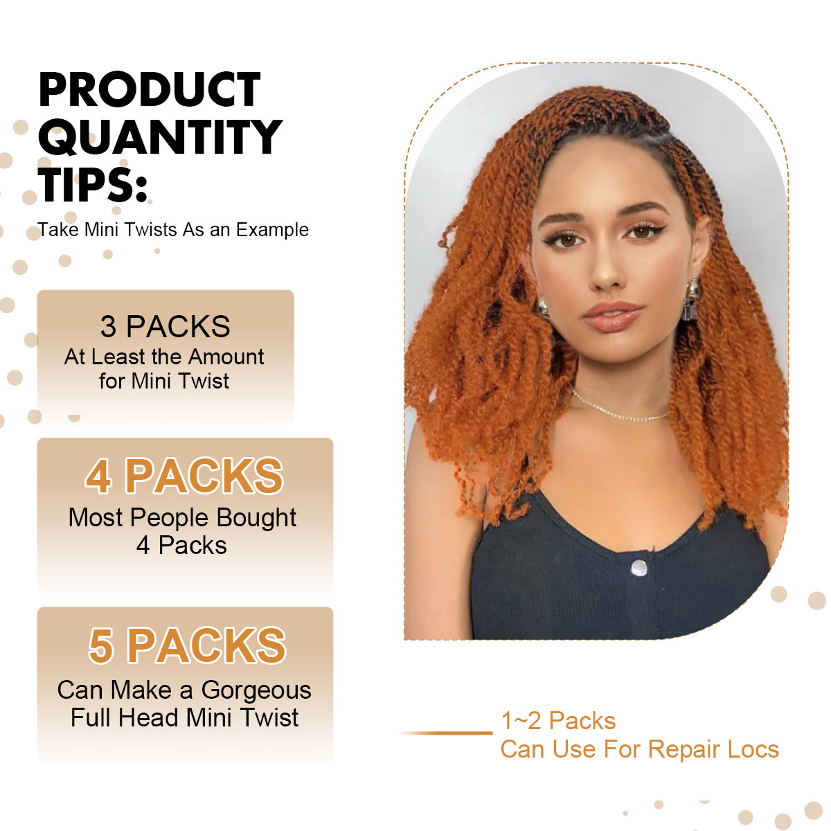 Vecago Afro Kinkys Bulk Human Hair,4c Curly Hair for Permanent Sister Locs/ Mini Twists/Braids/Repair Can Dye and Bleach, #350