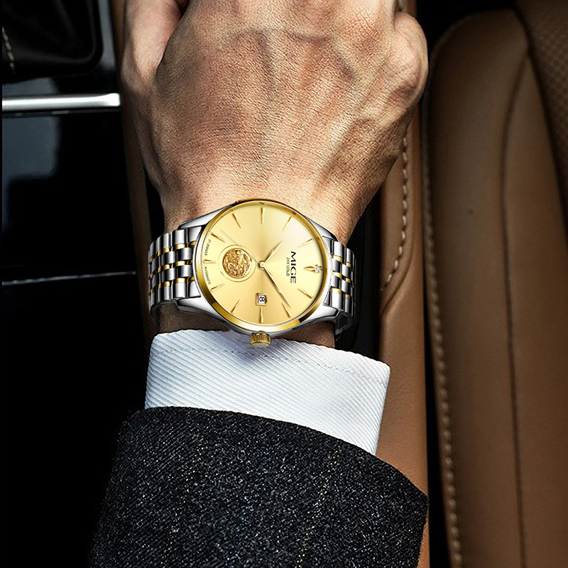 SH9159GHJ-MIGE men's watch fully automatic mechanical gold-plated high-end business watch