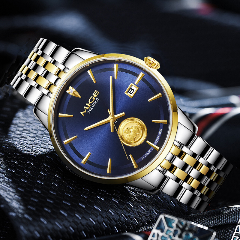 SH9188GHJ-MIGE Men's watch, fully automatic, gold-plated, high-end business watch