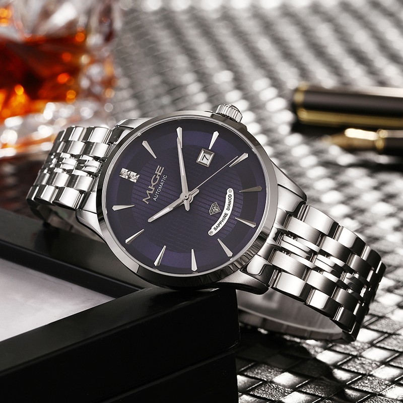SH1292GHW-MIGE Men's and women's automatic mechanical gold-plated inlaid high-end business watches