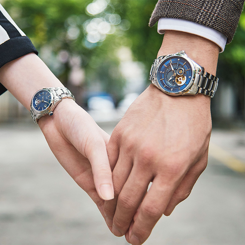 YF1210GMW-Aviator Men's and Women's Mecha Gyro Automatic Mechanical Watch