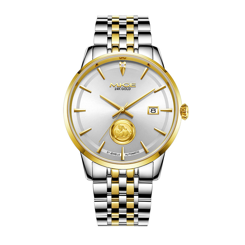 SH9188GHJ-MIGE Men's watch, fully automatic, gold-plated, high-end bus