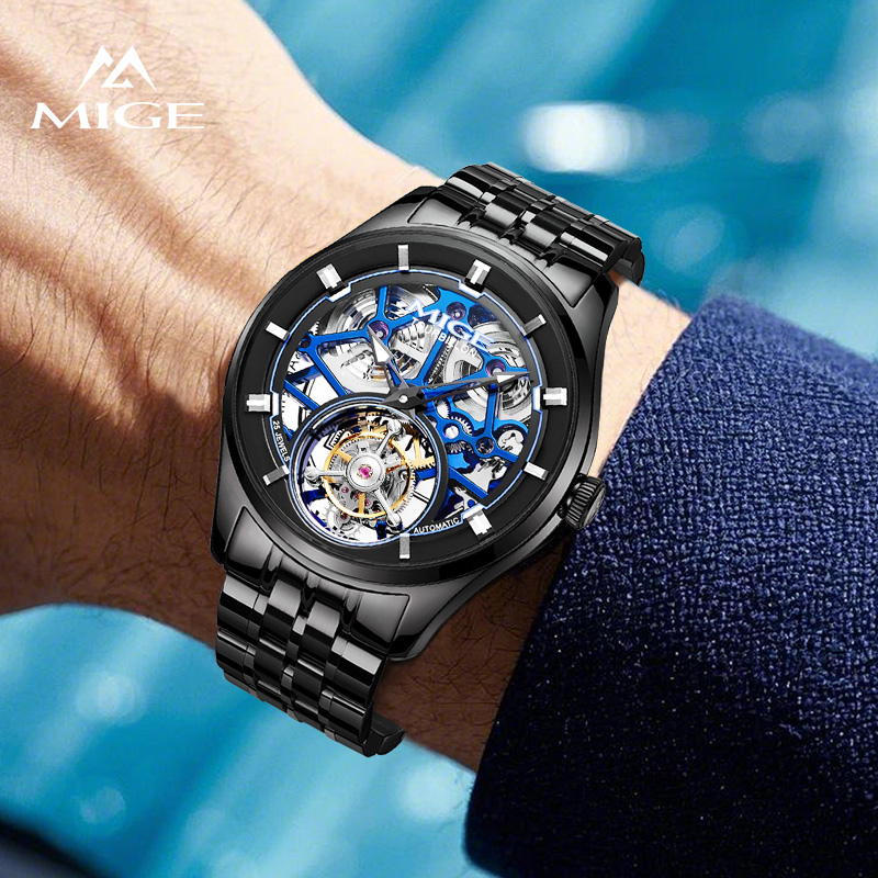 Aviator Series-Mecha Men's Tourbillon Mechanical Watch