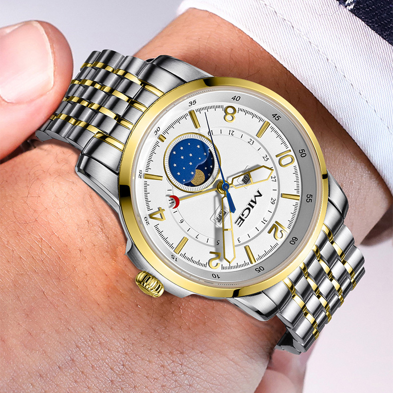 SH6605GHW-Classic Chronograph Sports Watch