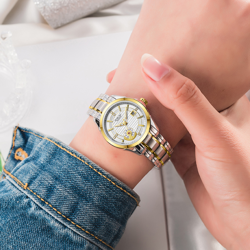 YF1210GMW-Aviator Men's and Women's Mecha Gyro Automatic Mechanical Watch