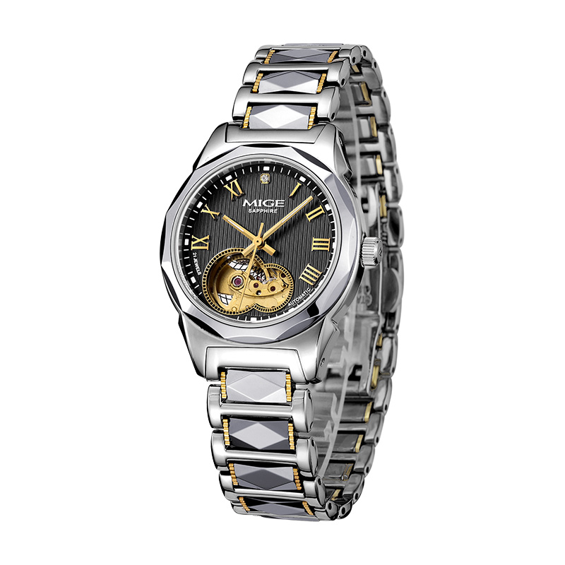 YH1238GMB-Aviator Men's Mecha Gyro Automatic Mechanical Watch