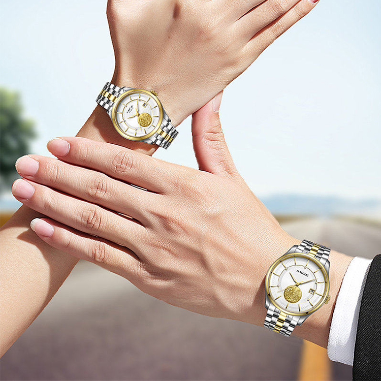 SH9158GHJ-MIGE Men's and Women's Watches Fully Automatic Mechanical Gold-plated High-end Business Watches