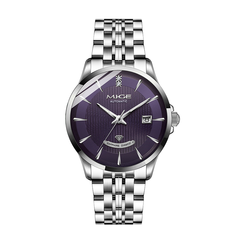 SH1292GHW-MIGE Men's and women's automatic mechanical gold-plated inla