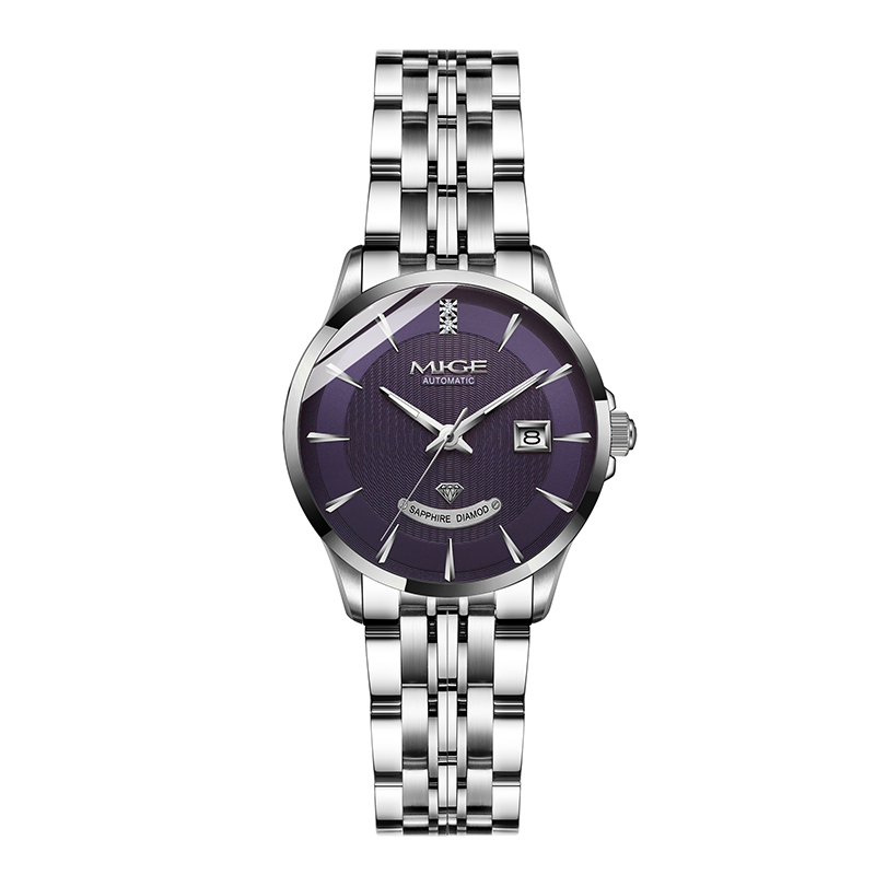 SH1292GHW-MIGE Men's and women's automatic mechanical gold-plated inla