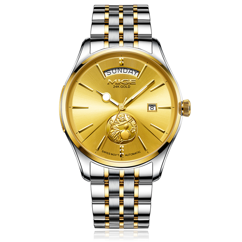 SH9198GHJ-MIGE Men's Watch Fully Automatic Mechanical Gold-plated High