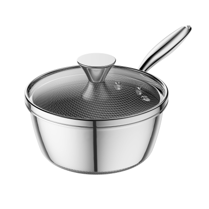 ZEROPAN Non-Toxic Non-Stick Professional Cookware, Hybrid Nonstick Stainless Steel Stockpot, Stainless Steel Stock pot with Glass Lid, Dishwasher-Friendly, Oven-Safe Up to 500°F, Non-stick Soup Pot Compatible with All Cooktops, Stay-Cool Handle