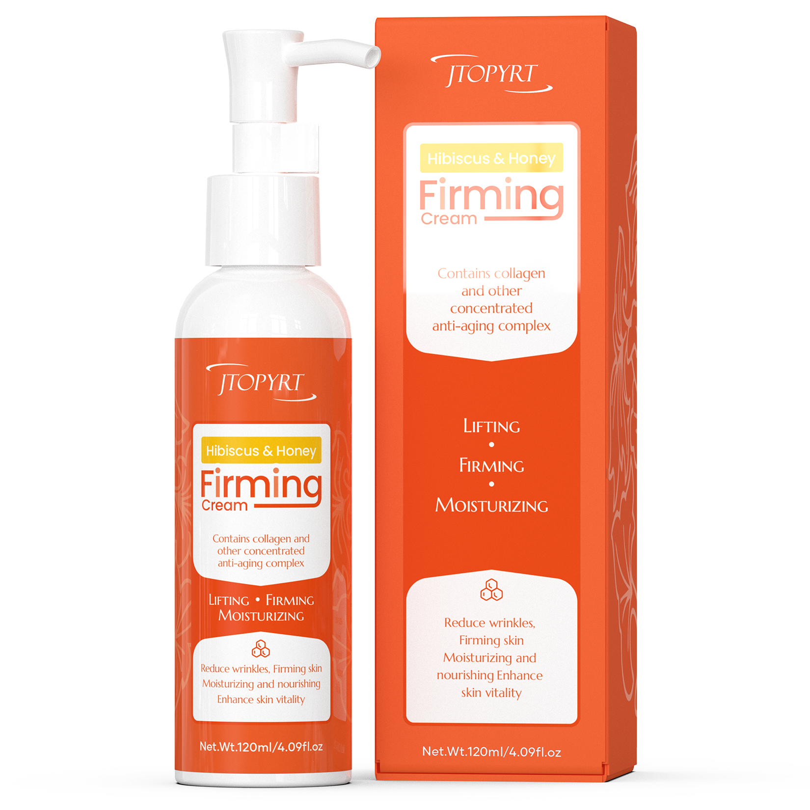 Hibiscus Honey Firming Cream - Contains hydrolyzed collagen honey extract to firm, smooth skin against wrinkles and gently moisturize all skin types