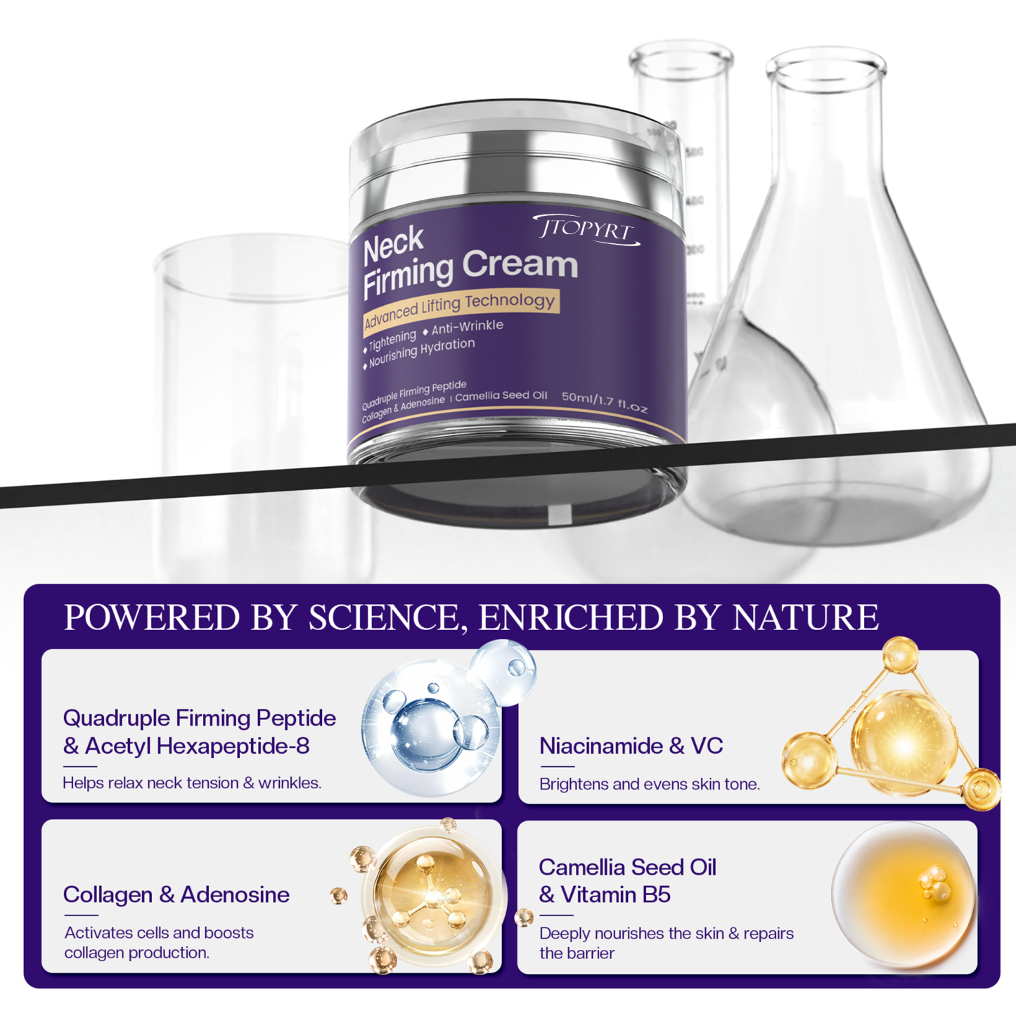 Neck Firming Cream: Neck Creams for Tightening and Firming - Korean Skin Care Tighten and Lift Neck Cream 1.7 Fl Oz