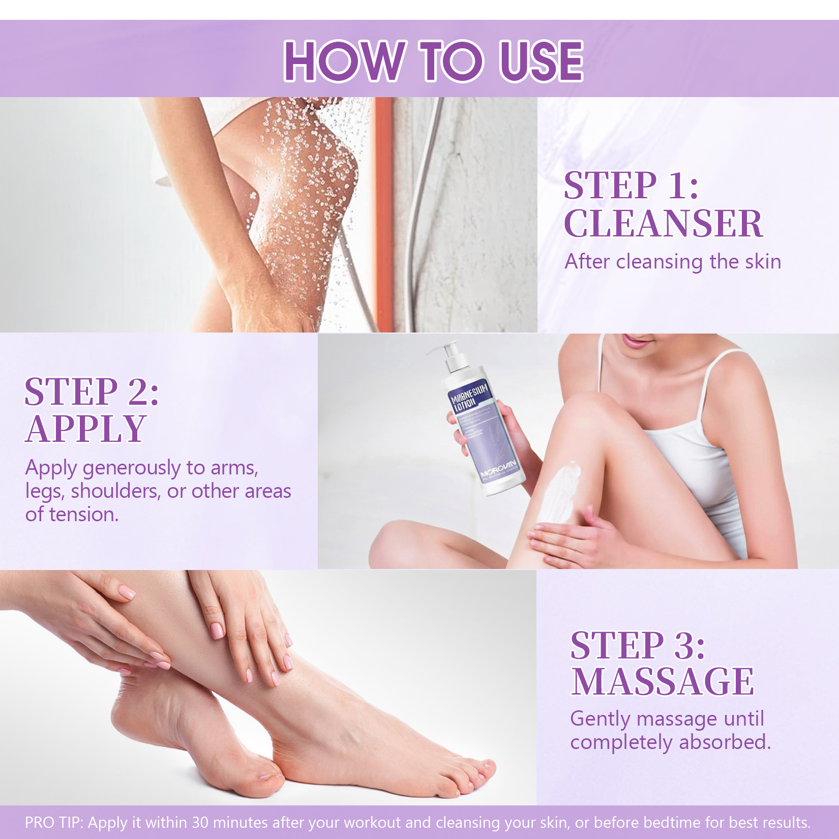 Magnesium Lotion for Better Sleep, Soothes Muscles and Joints Suitable for Sensitive Skin