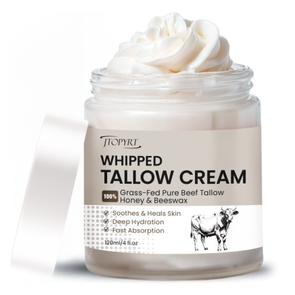 Jtopyrt 100% Grass Fed Beef Tallow for Skin Care - Body Moisturizer for Dry Skin Natural Lotion