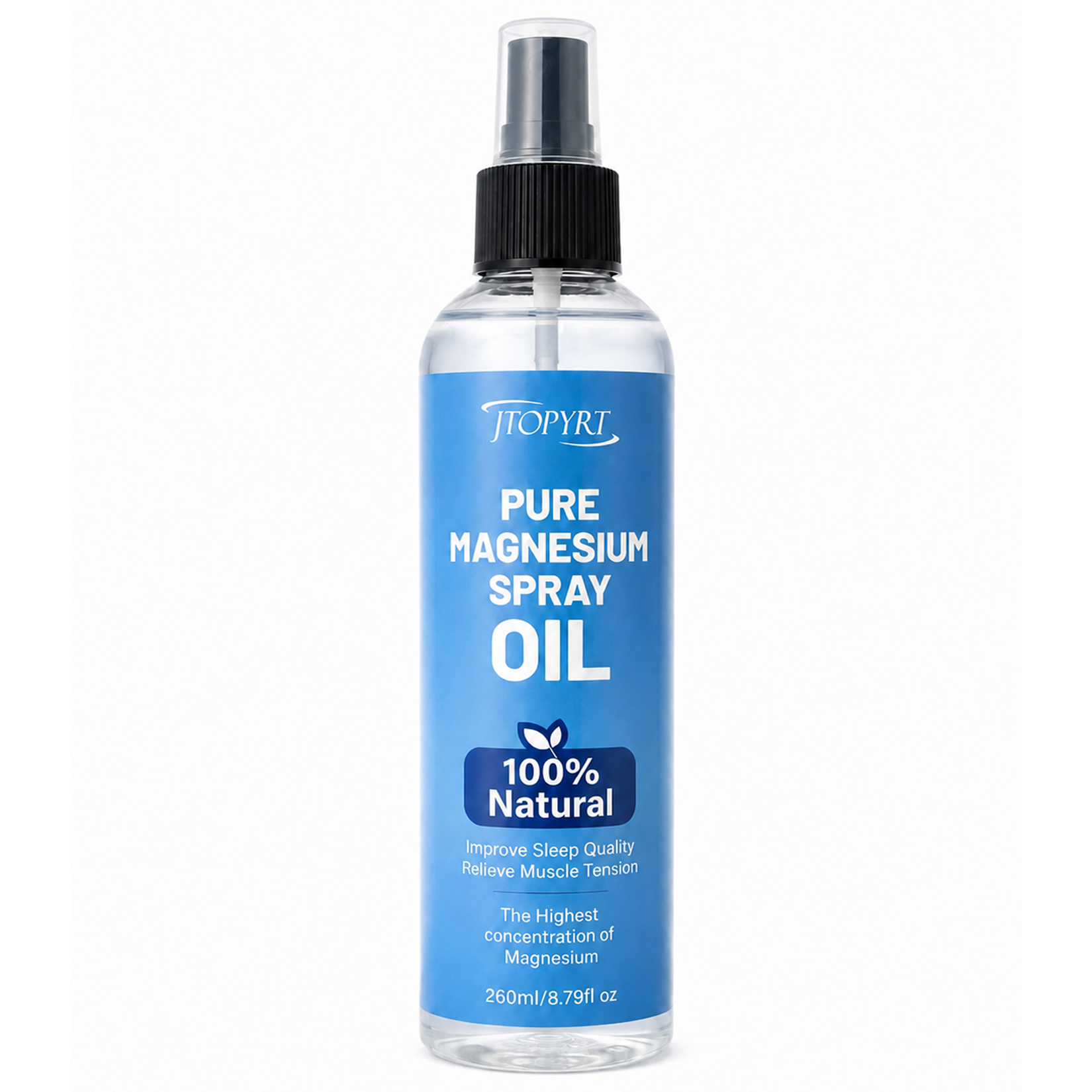 Jtopyrt Magnesium Oil Spray for Relaxing Rejuvenating Muscles and Joints 260ml 8.79 fl oz