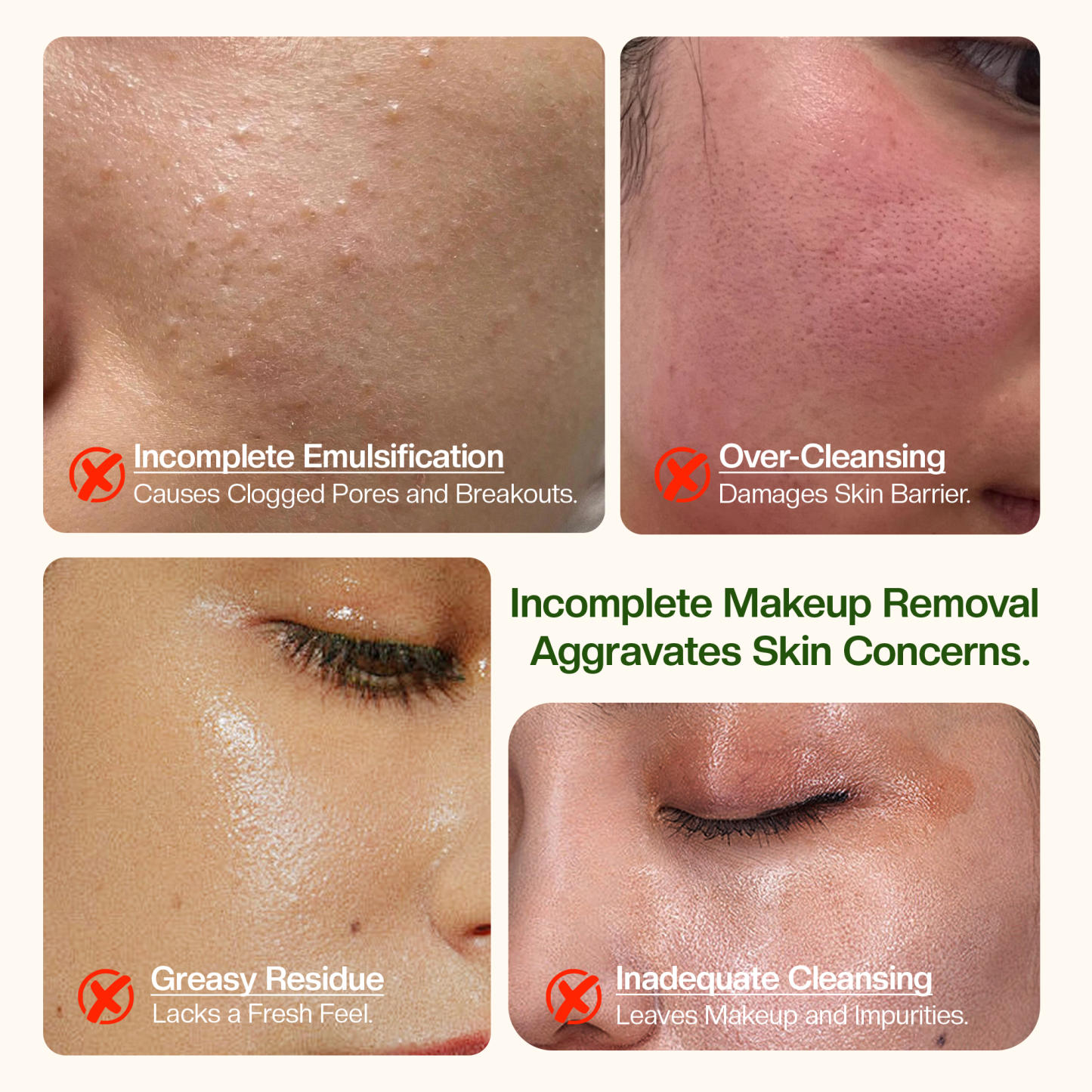 Jtopyrt Fragrance-Free Makeup Remover for Face & Eyes Pure Cleansing Oil, Natural Oil Cleanser for Face, Makeup Blackhead Remover