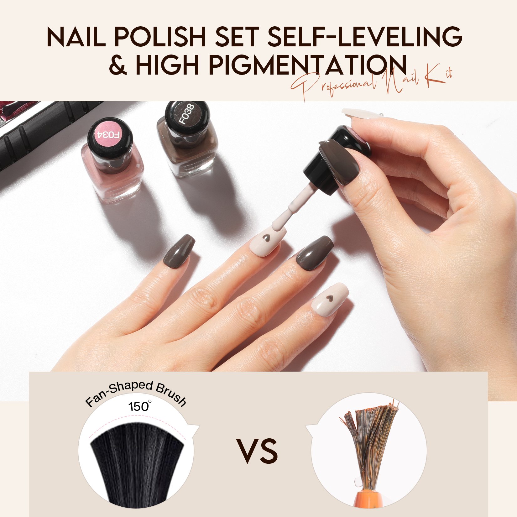 Morovan Nail Polish Set:6 Colors Nail Polish Kit Regular Air Quick Dry Fingernail Polish Pack for Women Nail Art Design Gift Holiday Party